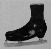picture of custom moulded specialty ice skating boot